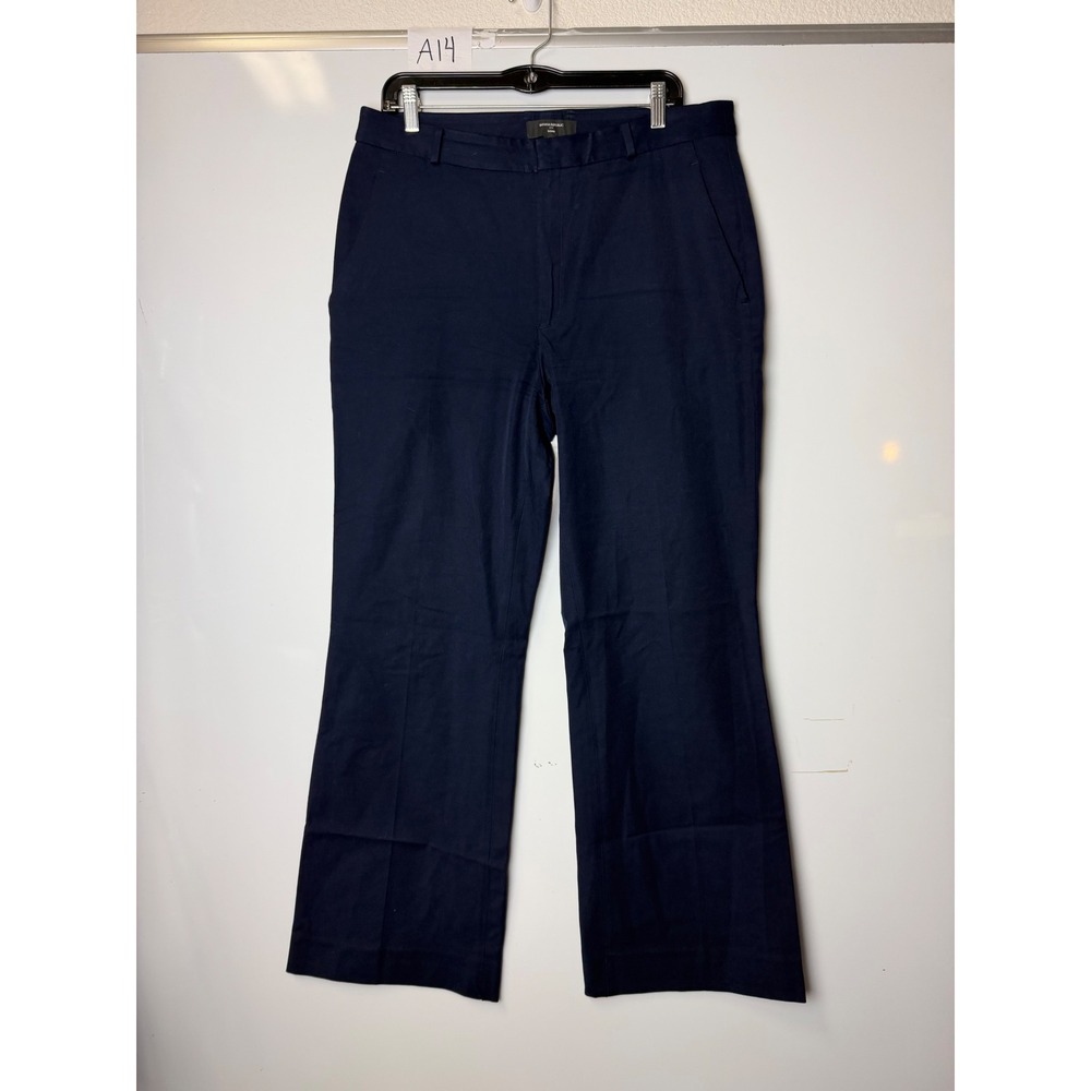 Banana Republic Sloan Navy Blue High Rise Tall Pants 14 Long Stretch Trousers
